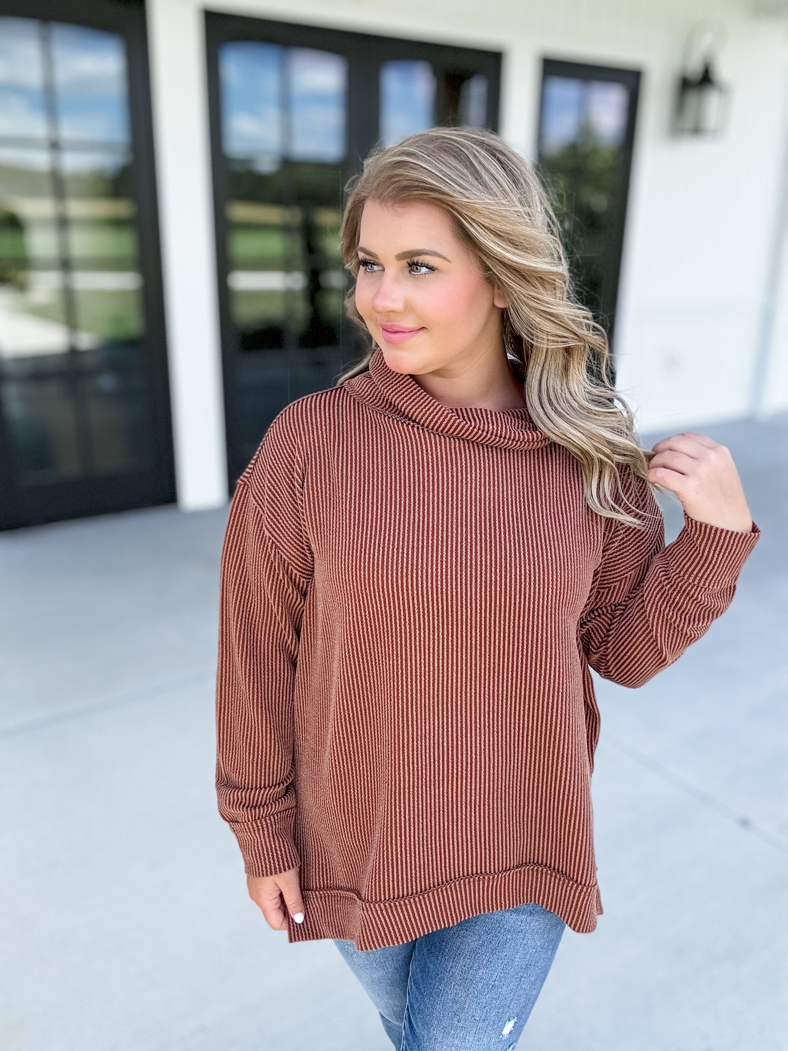 Create Your Destiny Top - Chestnut FINAL SALE