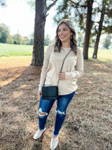 Cuddle Charm Sweater - Beige