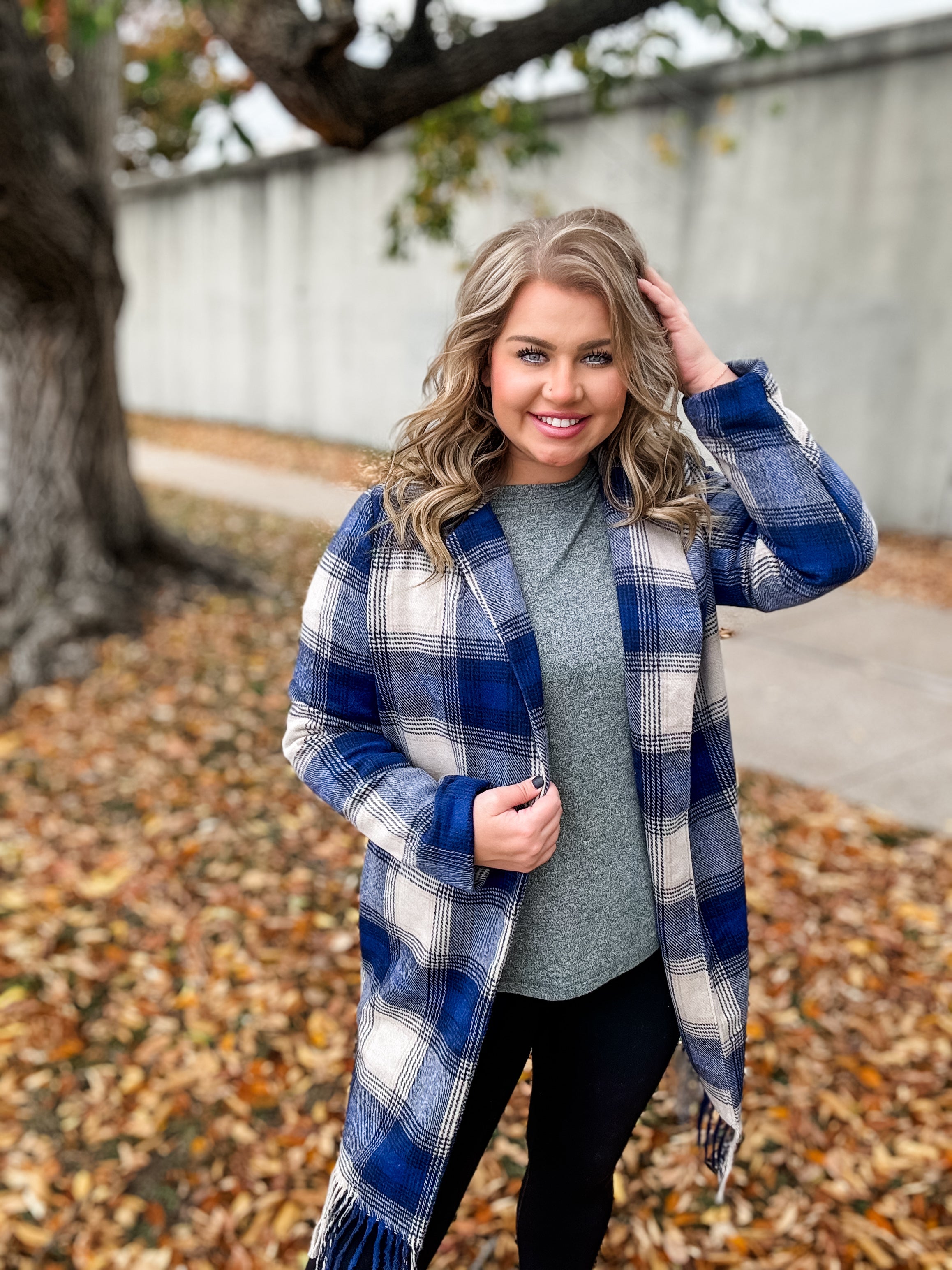 Blustery Days Cardigan - Navy