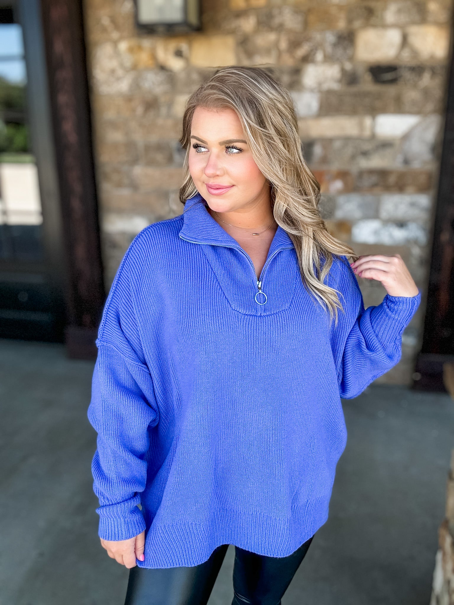 Cobalt Illusion Sweater FINAL SALE