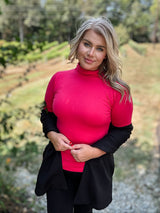 Chilly Charm Top - Magenta