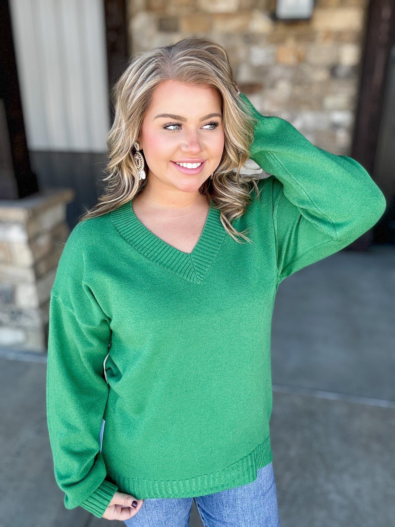 Fire Away Sweater - Green