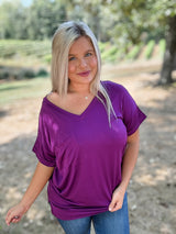 Second Chance Top - Eggplant FINAL SALE