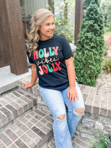 Holly Jolly Vibes Graphic Tee