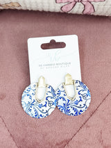 Blue Willow Earring