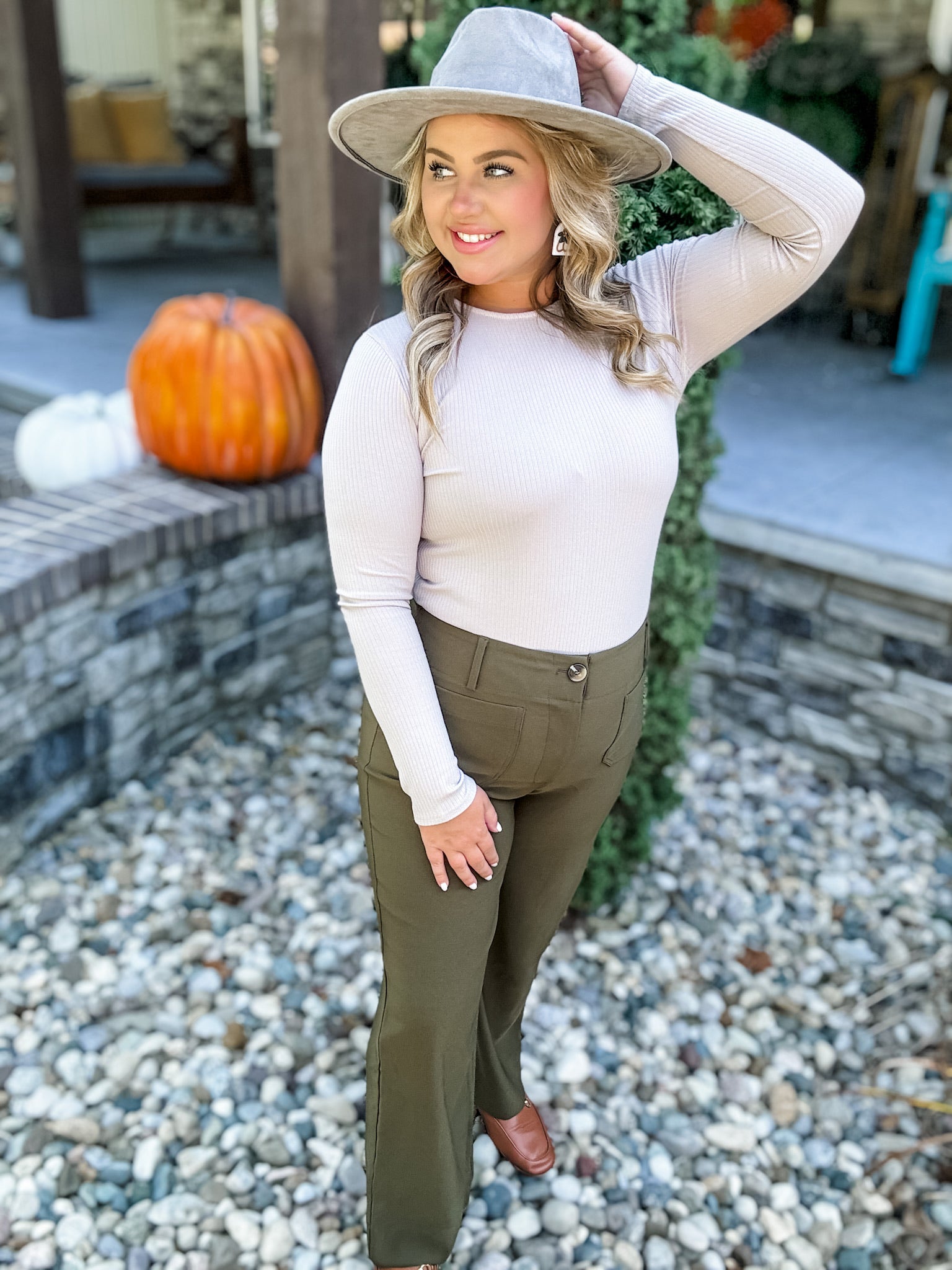 Spice It Up Bodysuit - Taupe FINAL SALE