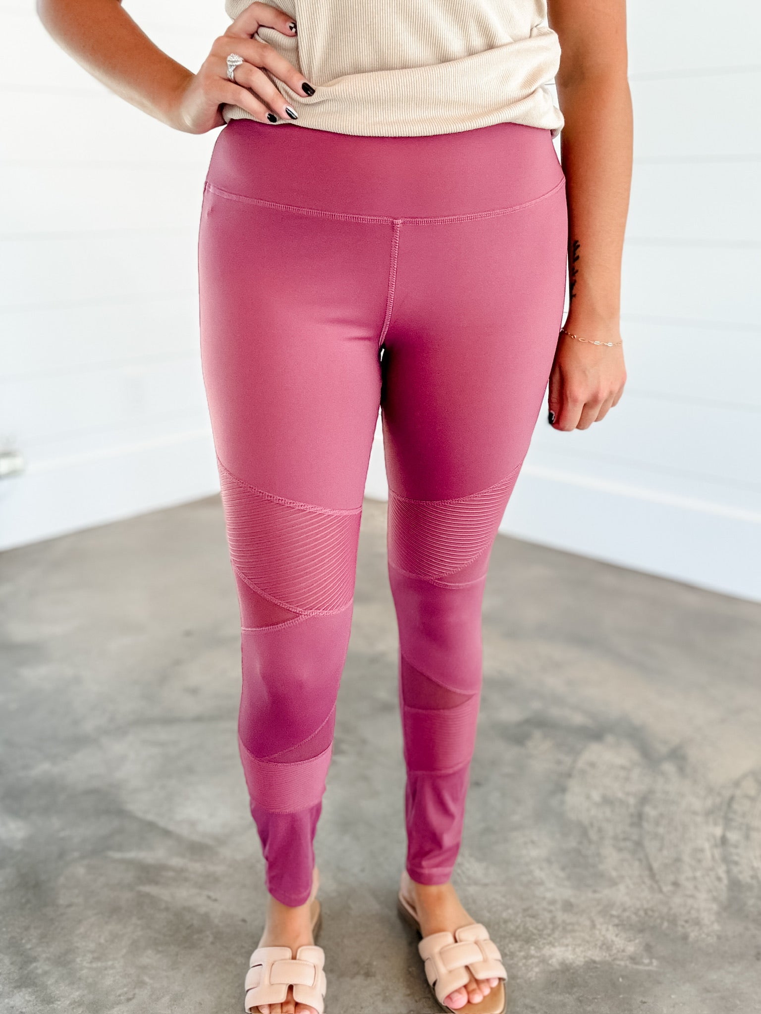 Work It Out Legging - Mauve FINAL SALE