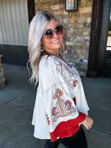 Crimson & Clover Top