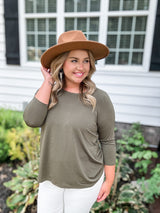 Harvest Haven Top - Olive