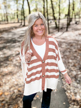 Soft Stripes Cardi