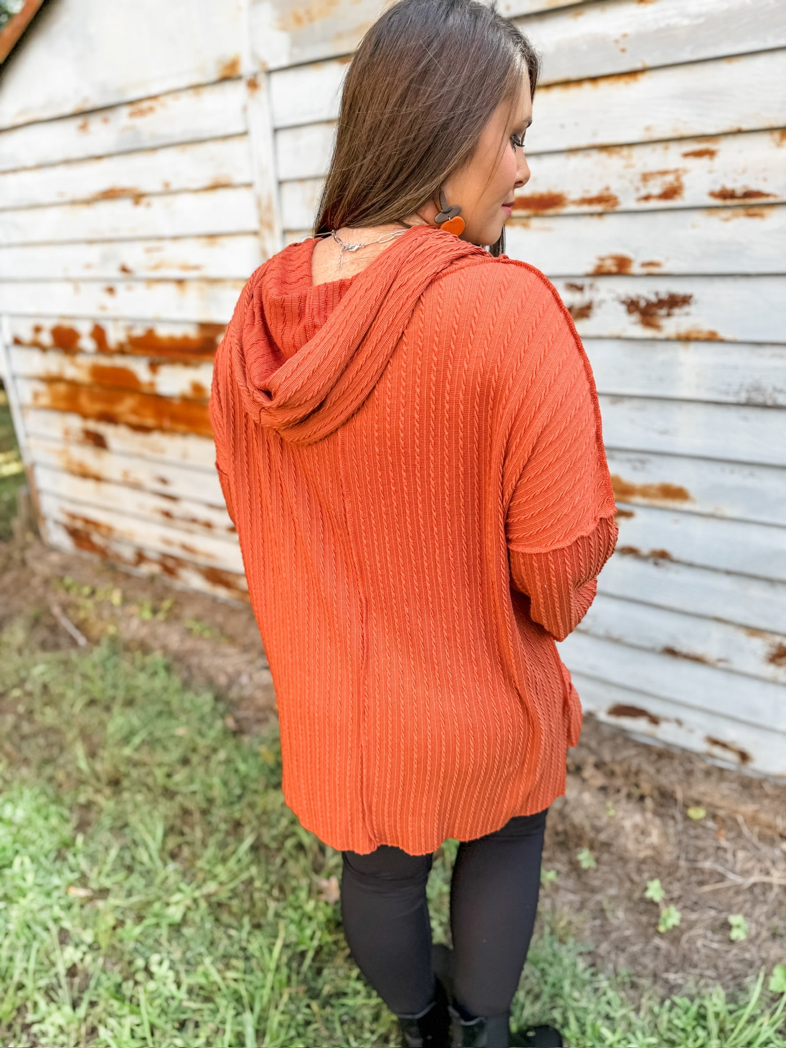 Hint Of Autumn Sweater - Rust