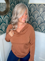 Fall Retreat Top - Rust FINAL SALE