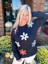 Wildflower Wind Sweater - Black