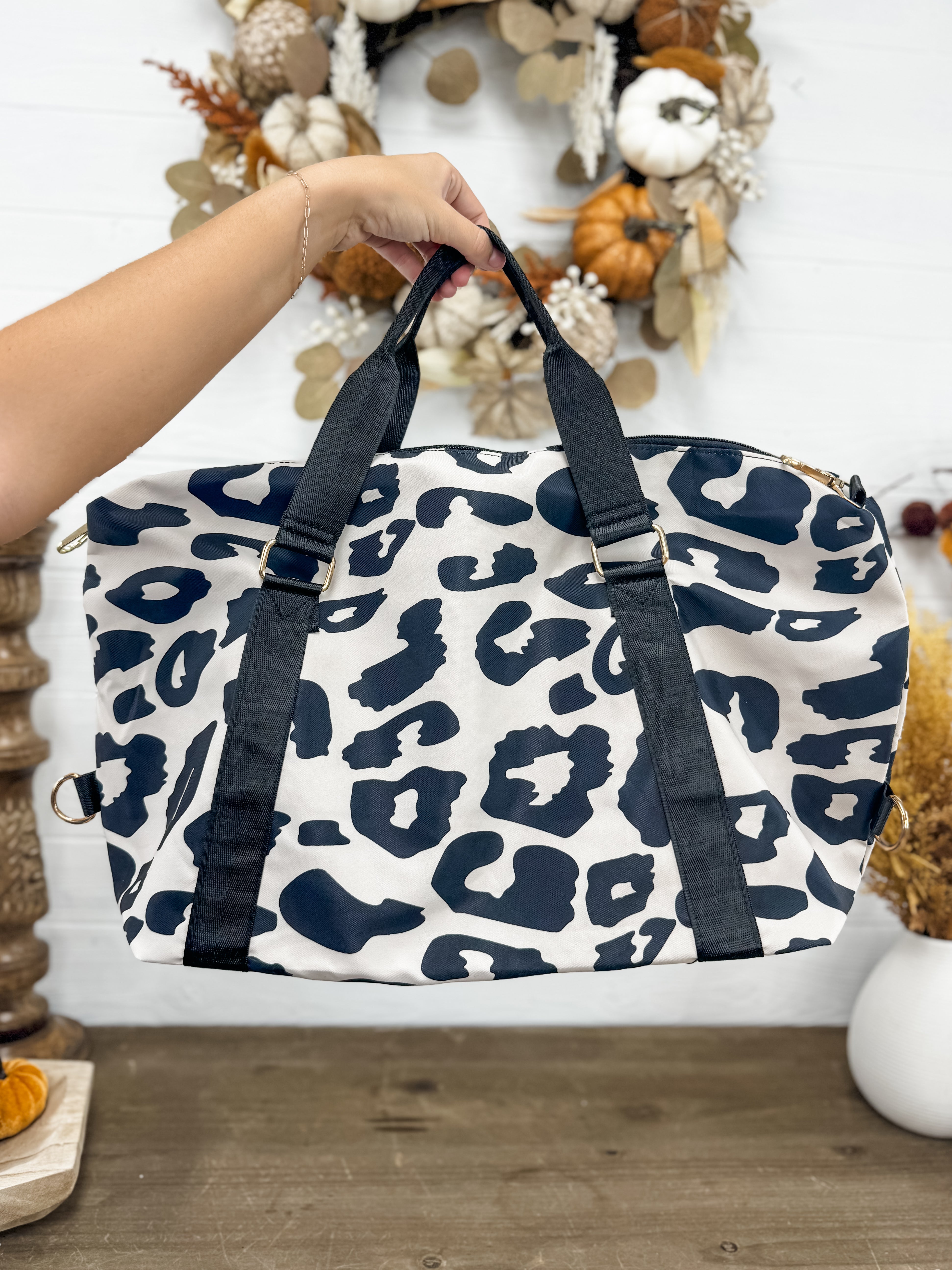 Leopard Weekender Travel Duffle Bag