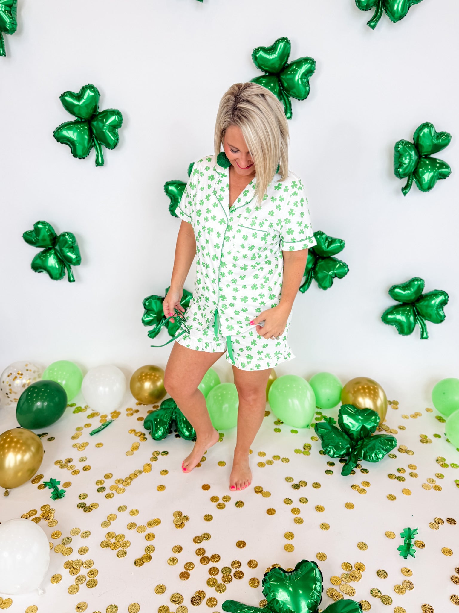 Clover Ruffle Pajama Set