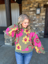 Petal Palette Sweater