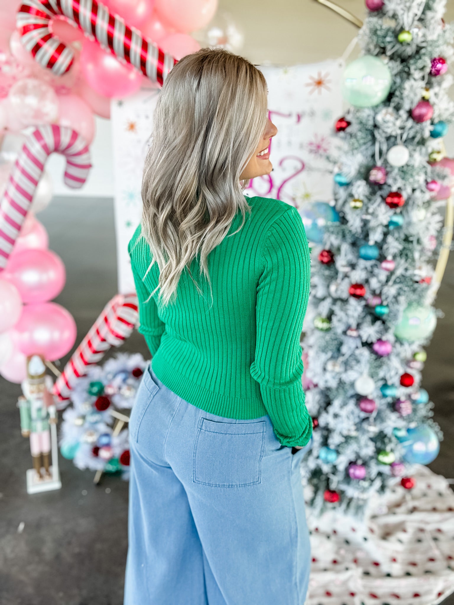 Glowing Embers Sweater - Green