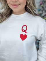 Queen Of Hearts Graphic Sweatshirt