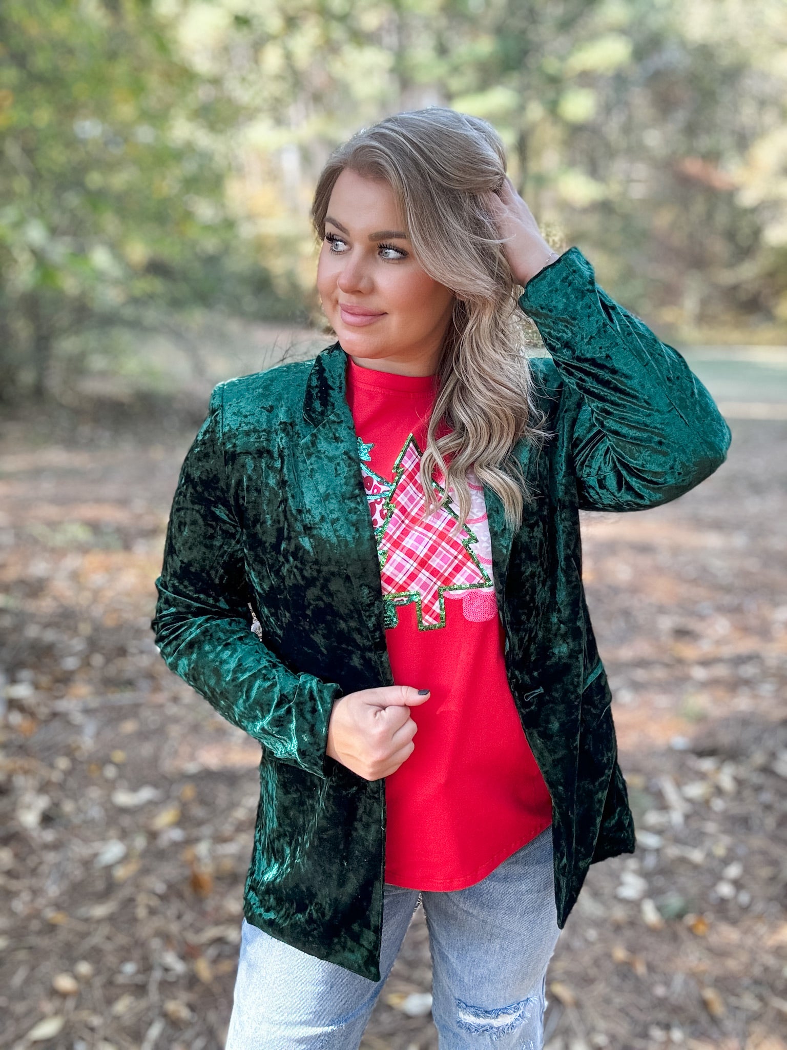 Hearts Aligned Blazer - Green