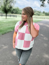 Check It Out Sweater Top - Mauve FINAL SALE