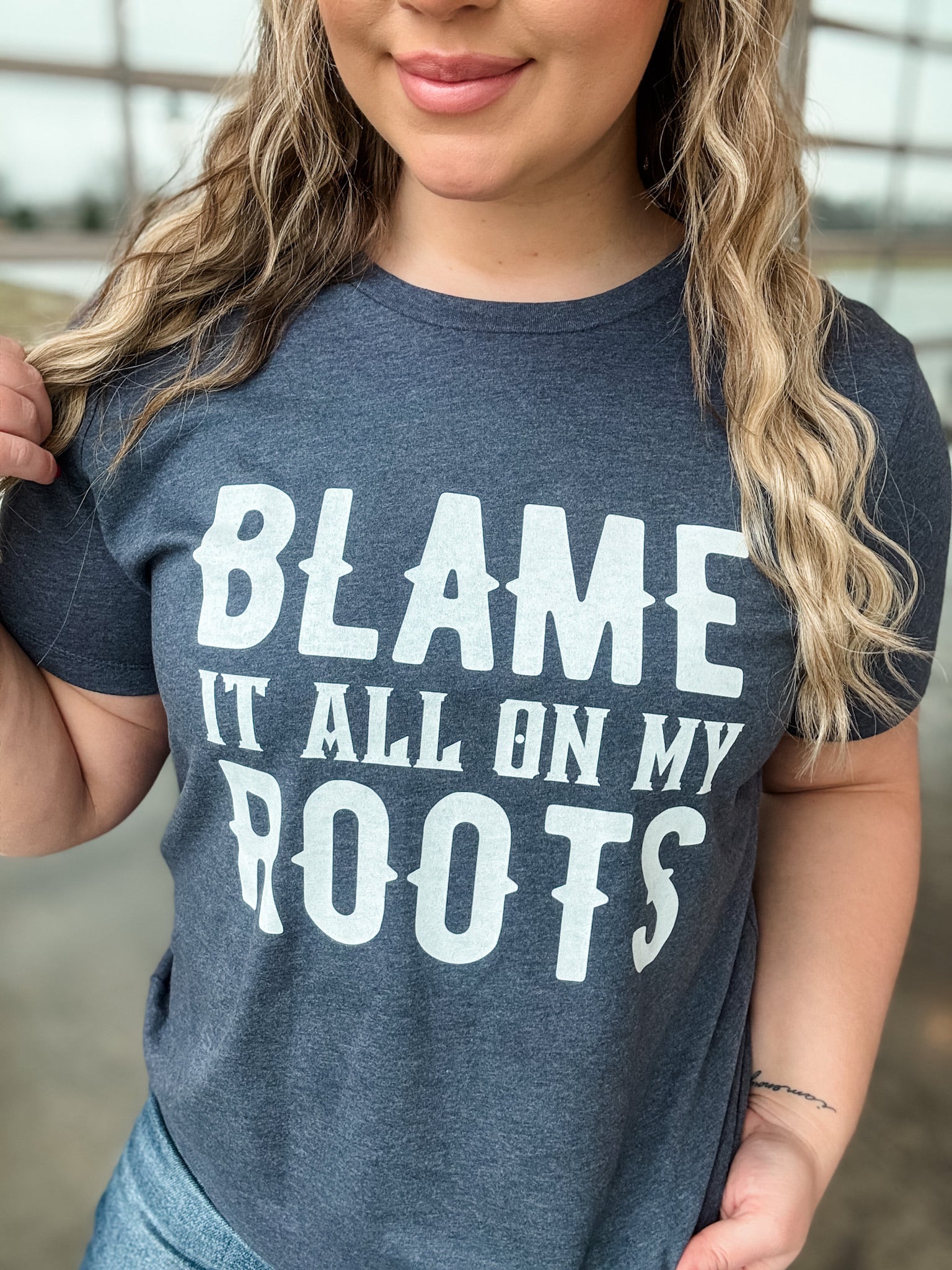 Blame It On My Roots Graphic Tee