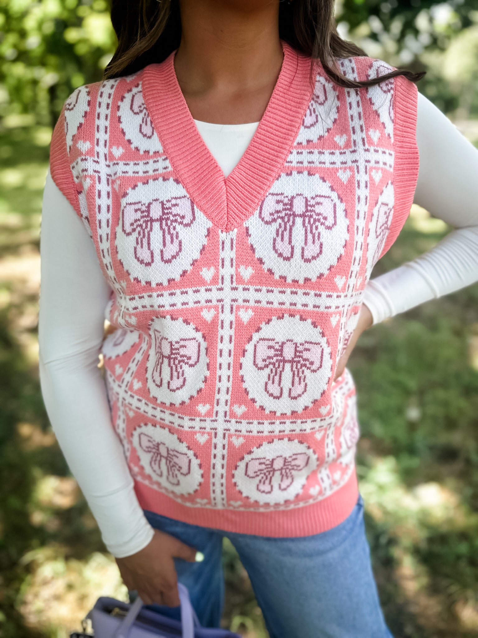 Peony Bow Vest