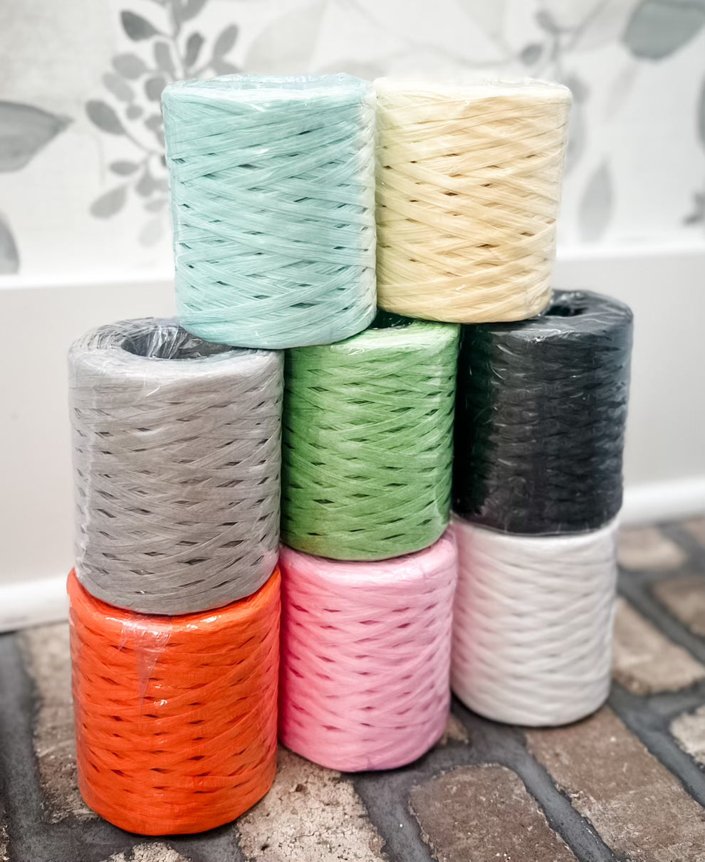 8 Piece Raffia Bundle - Spring