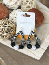 Teardrop Treasure Earring - Black FINAL SALE