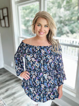 Heart Glow Top - Black FINAL SALE