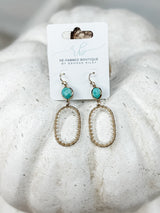 Turquoise Pearl Fun Earring FINAL SALE