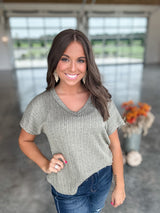 Always About You Top - Olive FINAL SALE