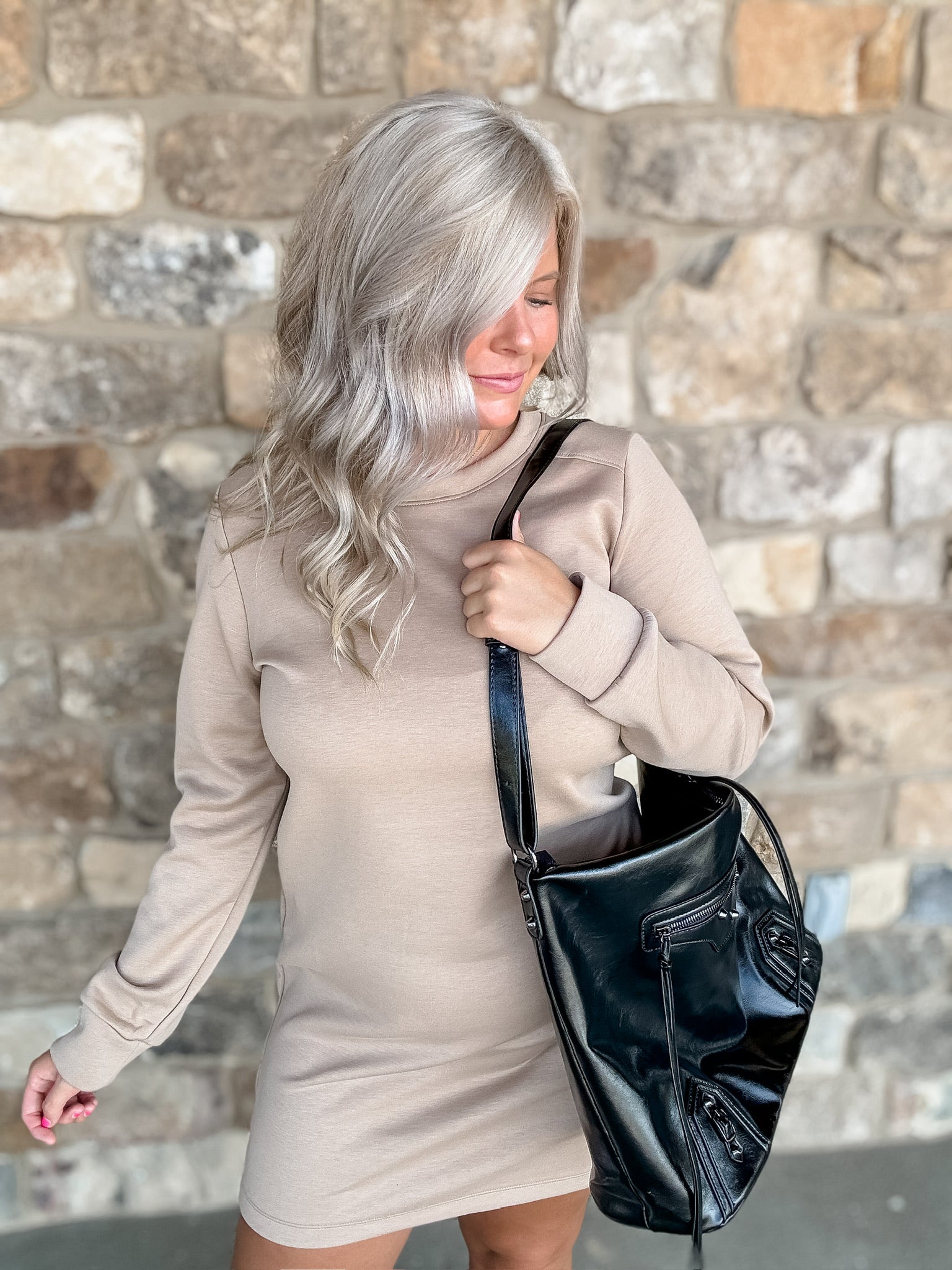 Ready For The Day Dress - Khaki FINAL SALE