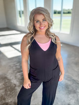 Embrace The Journey Jumpsuit - Black