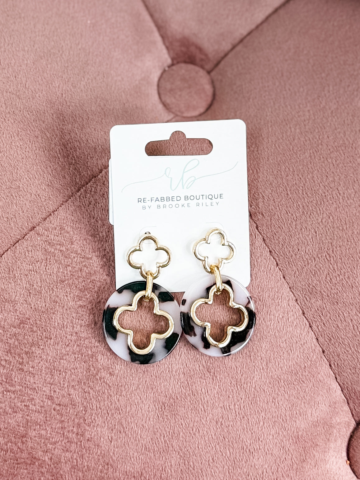 Glided Clover Earrings