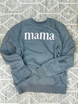 Mama Bow Graphic Sweatshirt - Pink