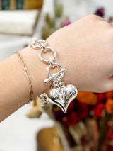 Chunky Heart Bracelet