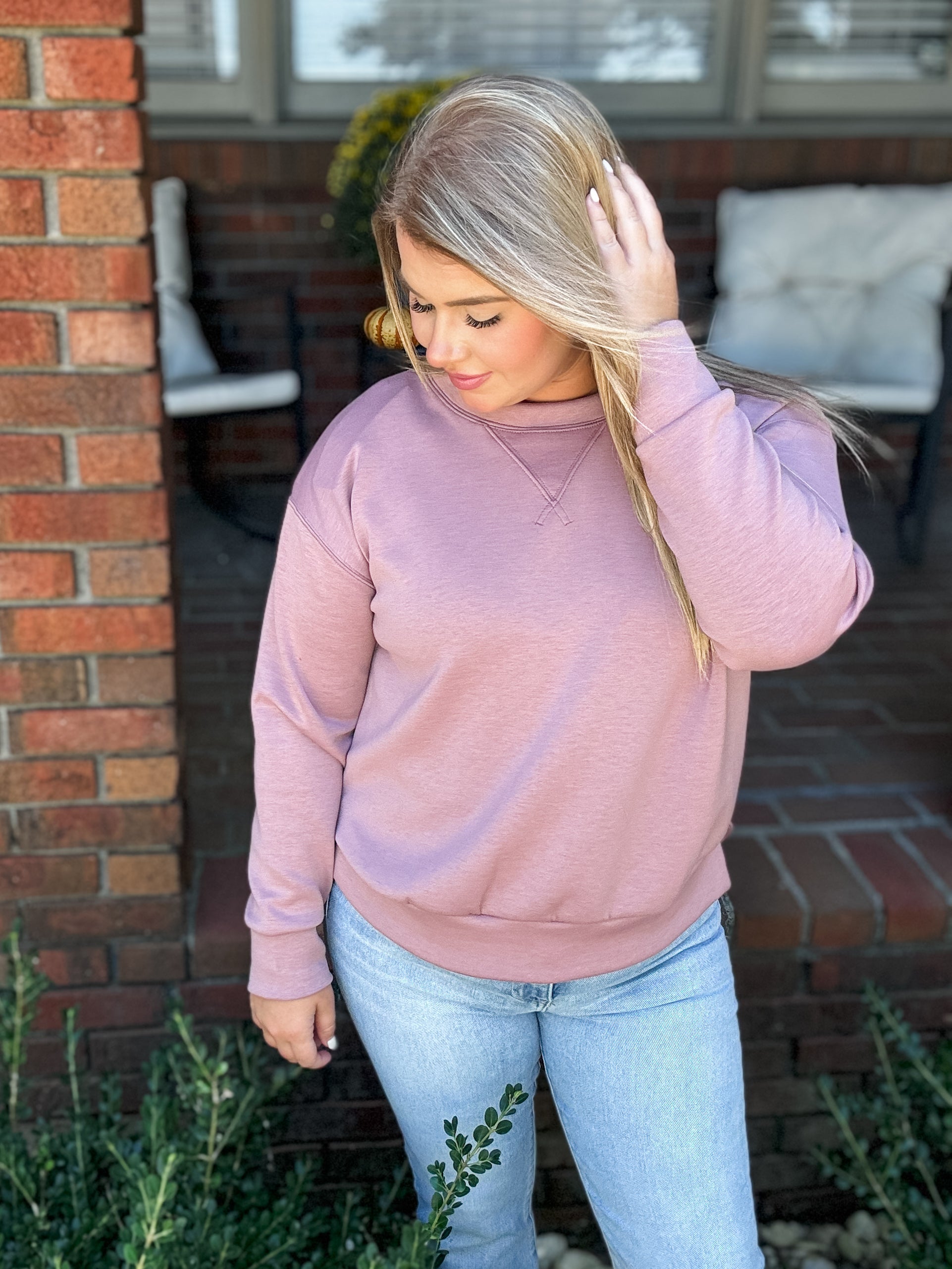 City Lights Top - Mauve FINAL SALE