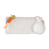 Mud Pie Bunny Tray Set