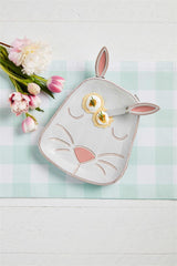 Mud Pie Bunny Ear Spreader Platter Set