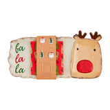 Mud Pie Fa La La Reindeer Hostess Tray Gift Set