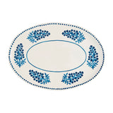 Mud Pie Blue Block Print Platter