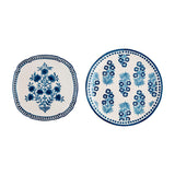 Mud Pie Block Print Nested Platter Set