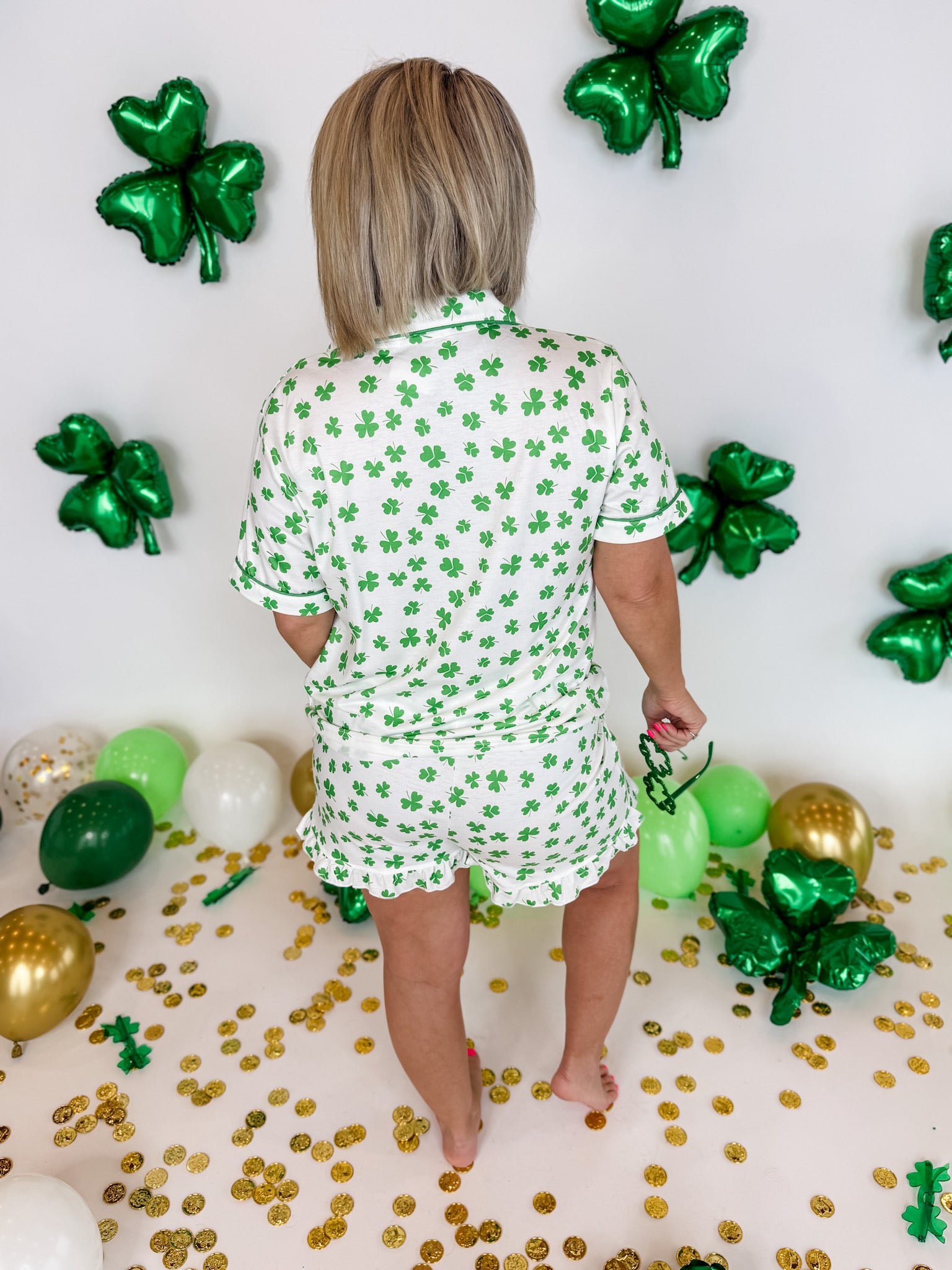 Clover Ruffle Pajama Set