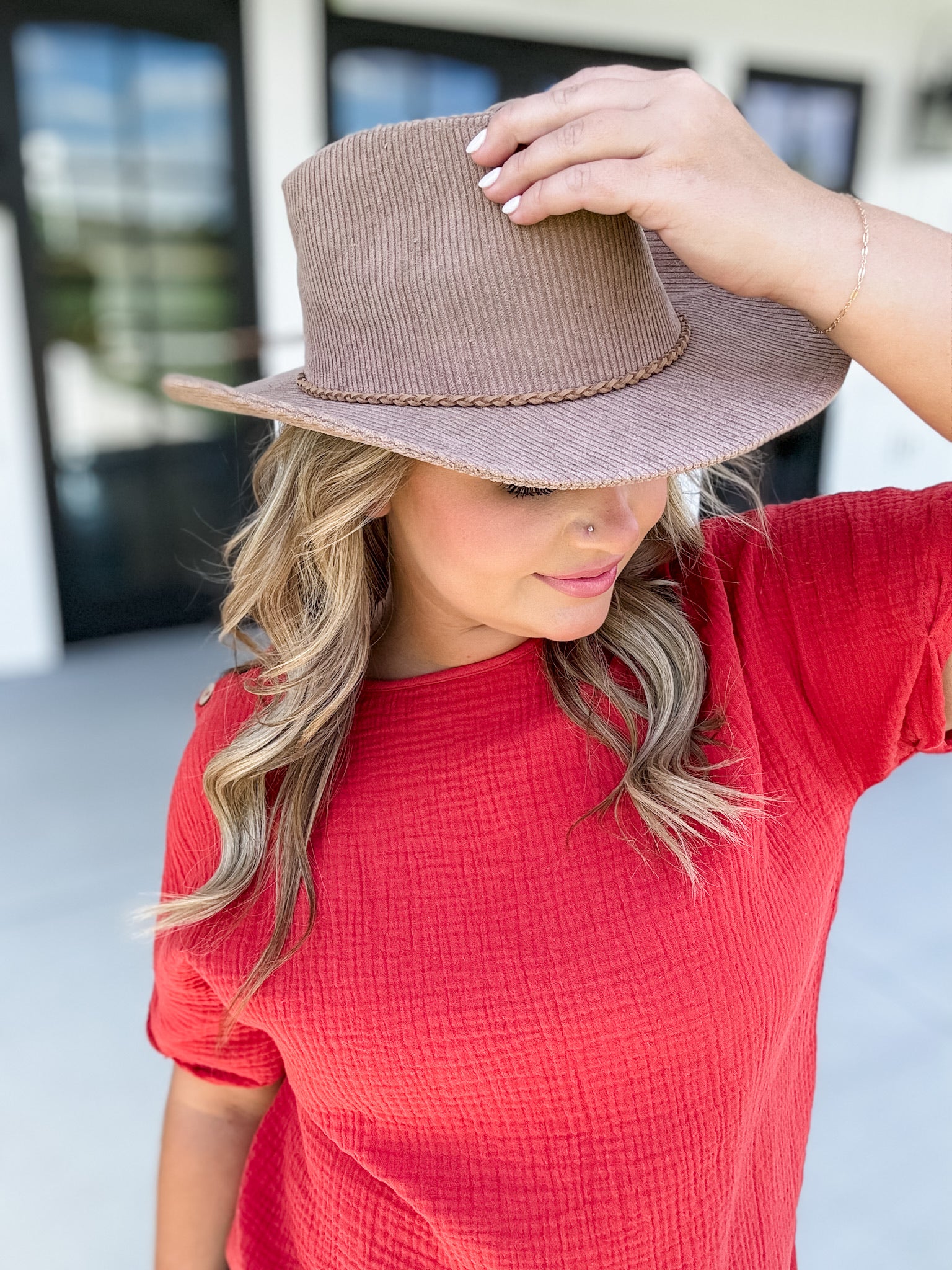 Western Cowboy Panama Hat - Brown