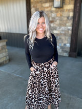 Act Natural Leopard Skirt