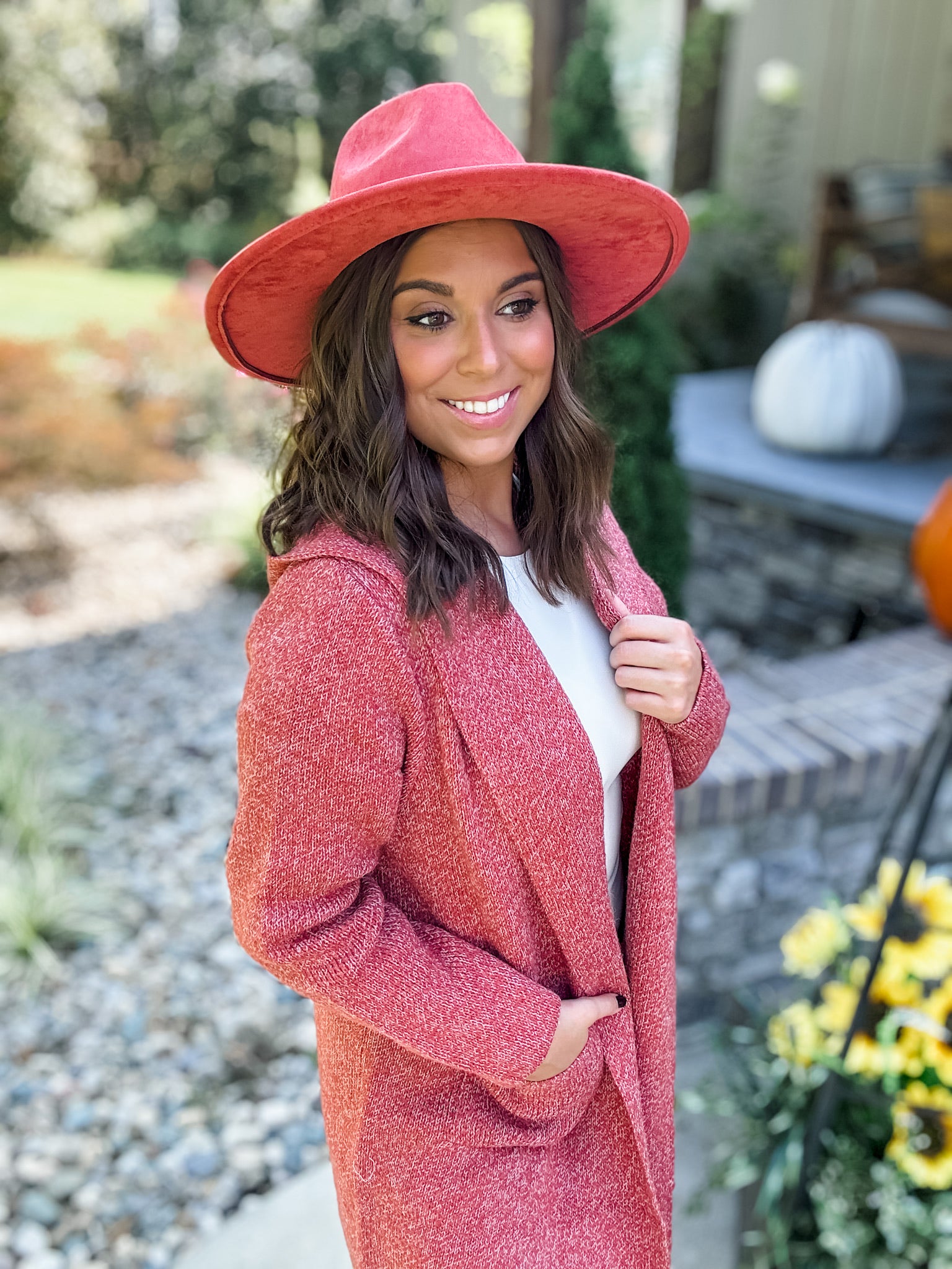 Snuggle Season Cardi - Rust FINAL SALE