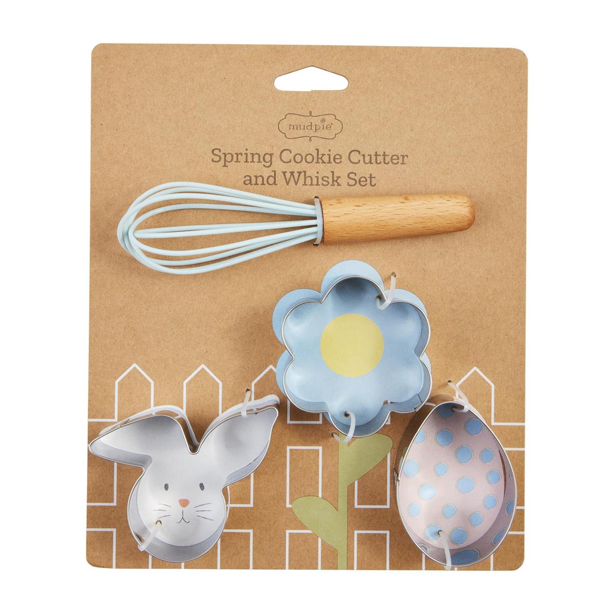 Mud Pie Spring Whisk & Cookie Cutter Set - Flower