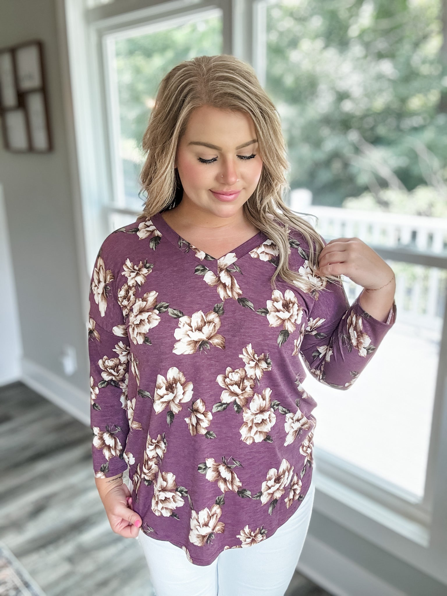 Simple Pleasures Top - Maroon FINAL SALE