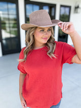 Western Cowboy Panama Hat - Brown