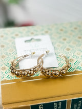 Ball Beaded Hoops